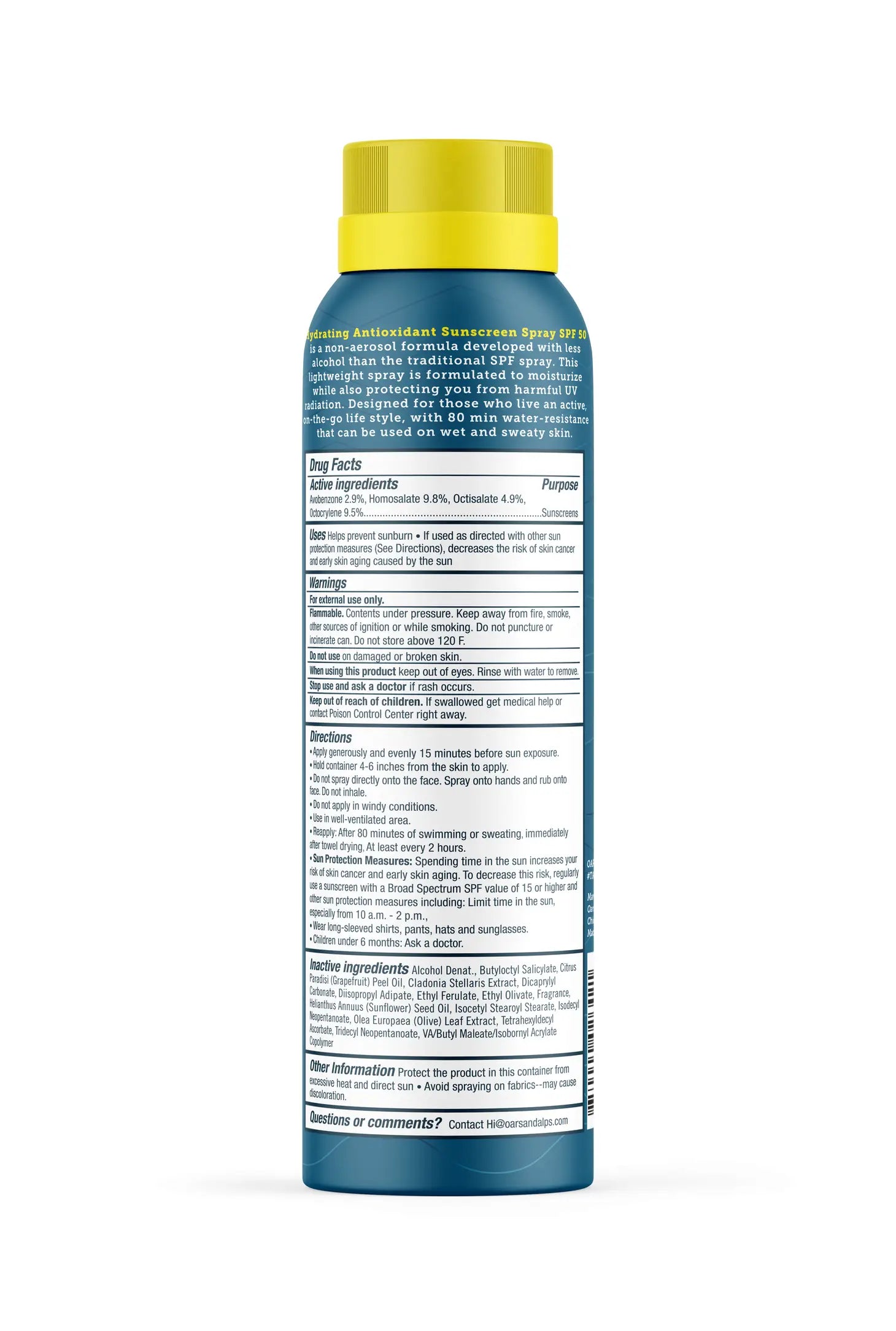 Hydrating Antioxidant SPF 50 Spray
