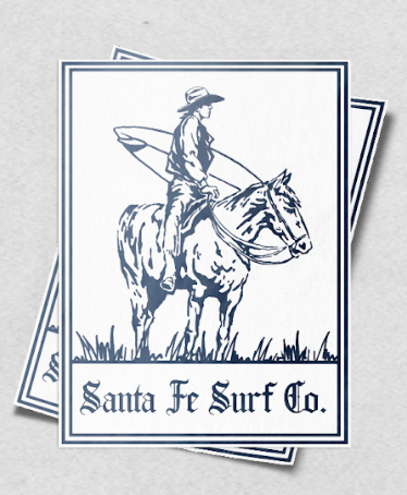 Santa Fe Surf Co. | Cowboy Surfer Sticker