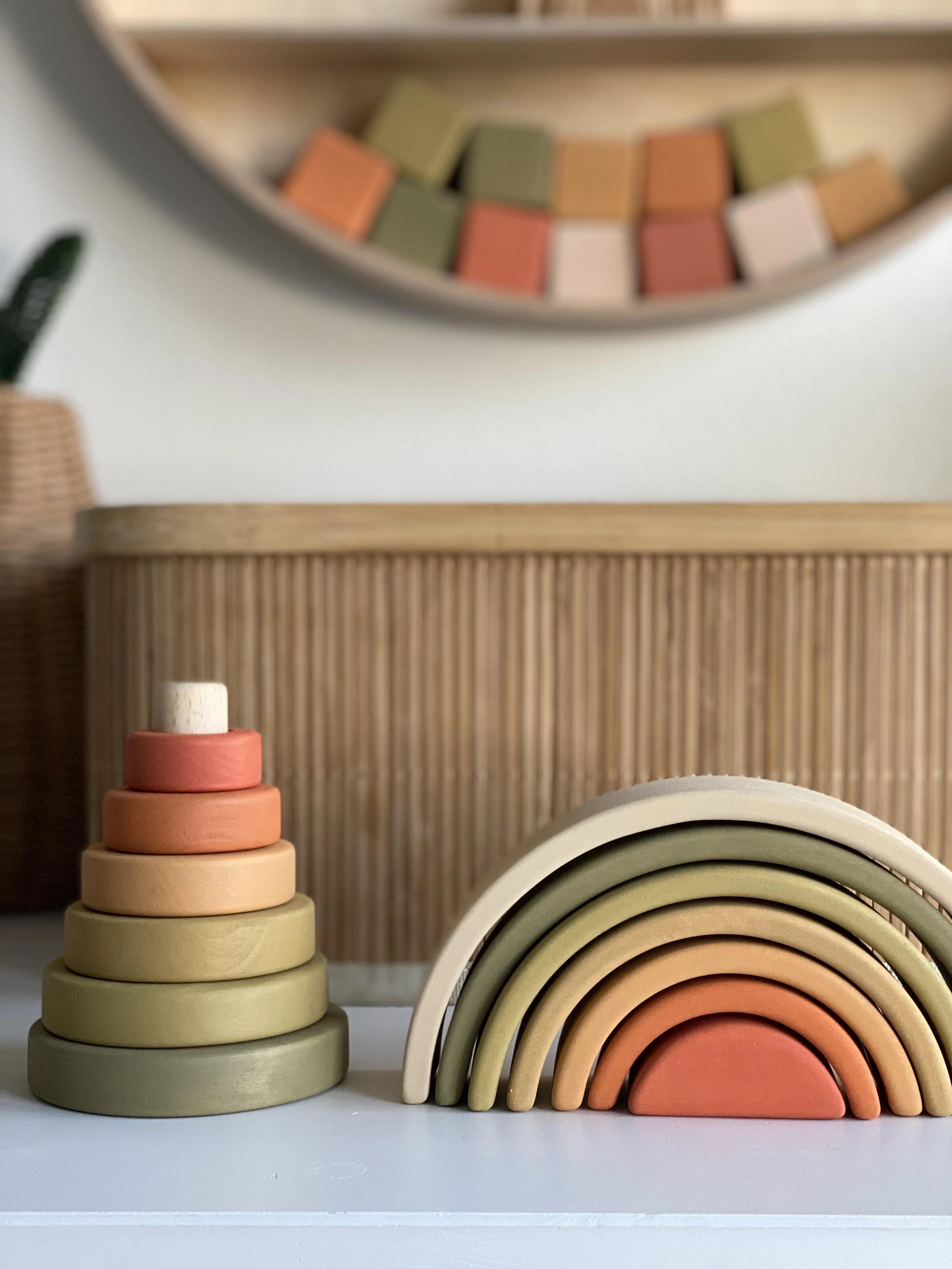 Wooden Mini Ring Stacker