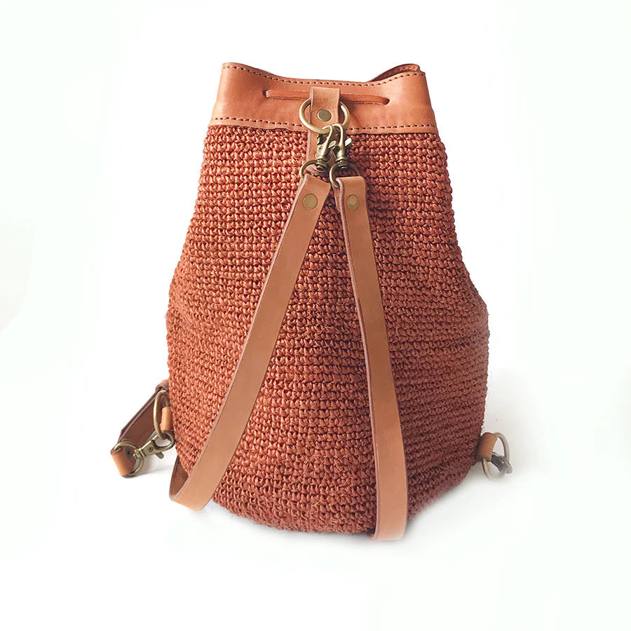 Transito Woven Mini Backpack | Orange