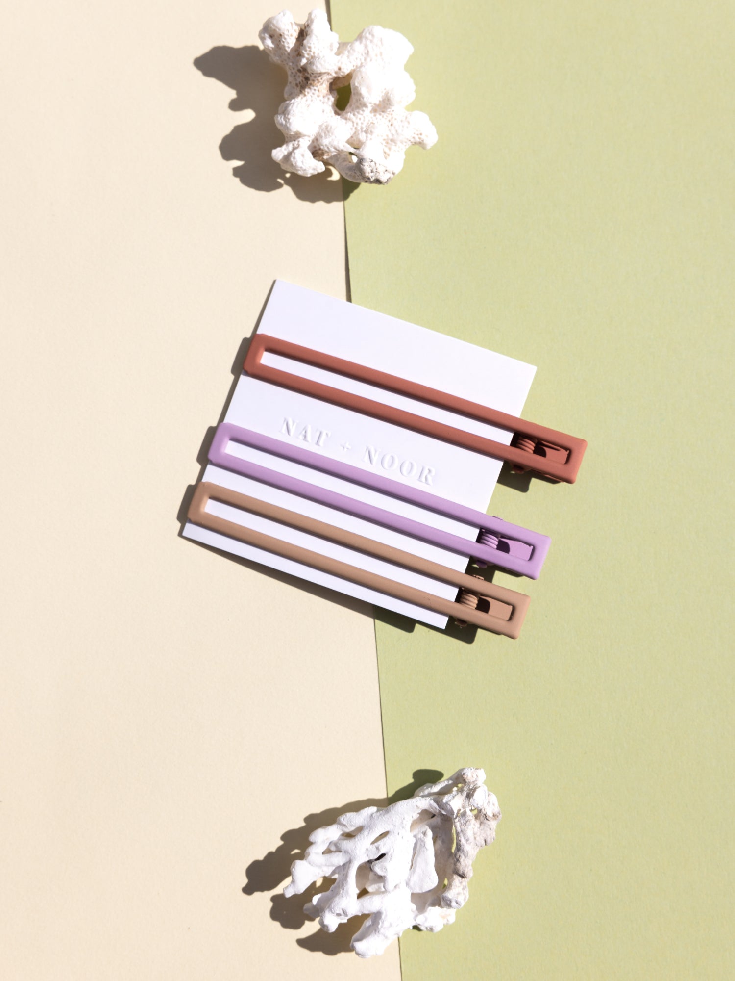 Yarrow Hair Clips in Sunset