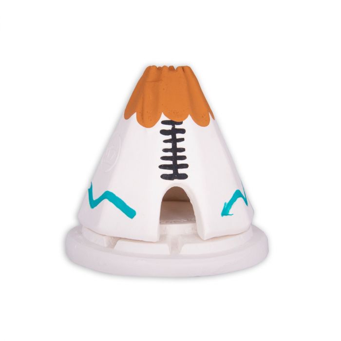Teepee Incense Burner in White